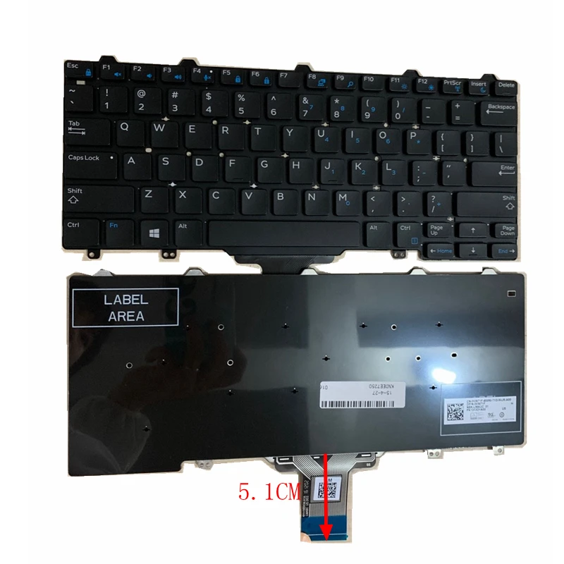 Клавиатура для ноутбука DELL Latitude 7350 E7270 E7250 7270MJ8HY 0MJ8HY XCD5M 0XCD5M | Компьютеры и офис