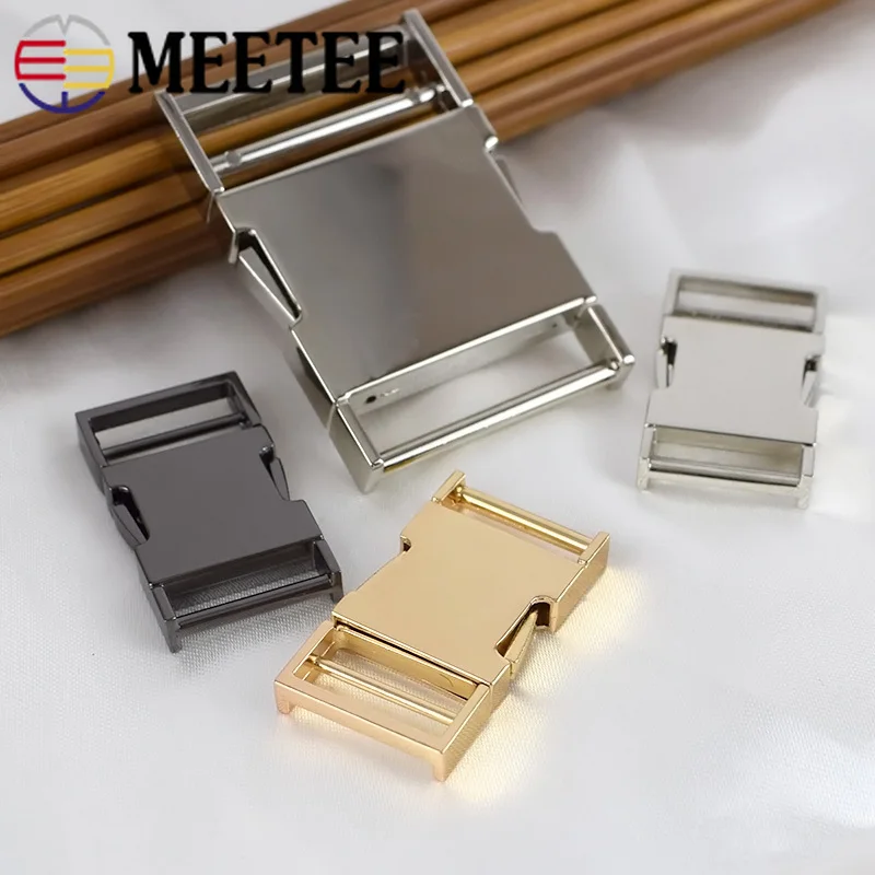 Meetee 4 шт. металлическая Боковая Пряжка Рюкзак Паракорд Браслет собачий воротник