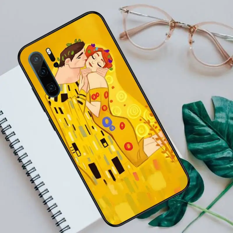

Kiss by Gustav Klimt Design Phone Cases For Huawei P40 P20 P30 lite Pro P Smart 2019 Mate 40 20 10 Lite Pro Nova 5t