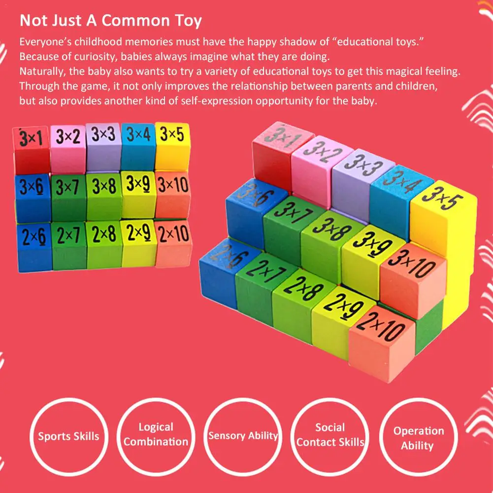 Детские игрушки для малышей таблица умножения 99 математические арифметические