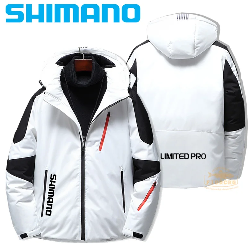

Куртка для рыбалки Shimano, теплая одежда для рыбалки, Зимняя парка, велосипедная куртка с капюшоном, уличная Толстая теплая куртка для рыбалки,...