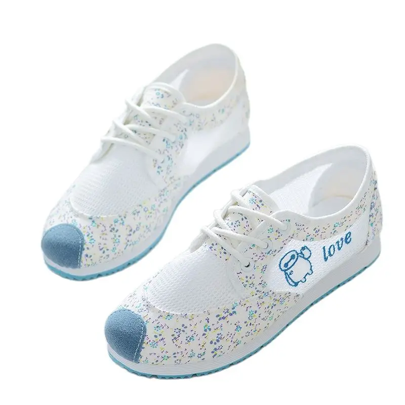 Женская летняя обувь кроссовки с верхом из сетчатого материала Дышащая для бега