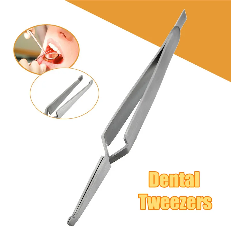 

1PC Dental Direct Bracket Holder Orthodontic Bonding Serrated Dentistry Instruments Tweezer Stainless Steel Plier For Teeth Care