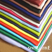 soild color twill silk satin fabric black white silk shumei polyester cloth diy packing gift box dress clothing lining 100150cm