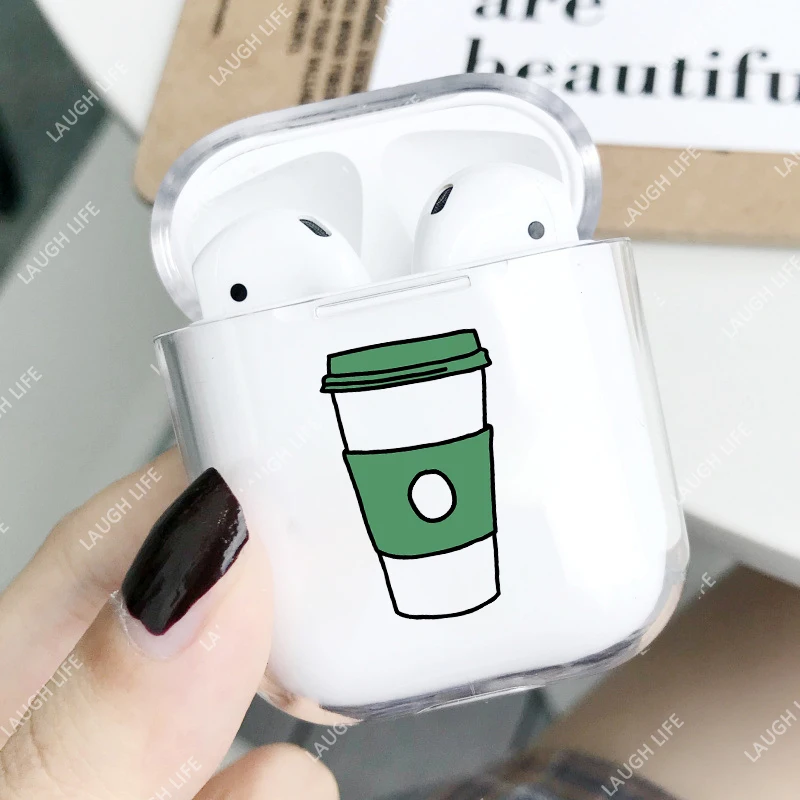 

For Apple AirPods 1/2 Cases Cartoon Cute Soft Milk Bubble Tea Drink Bottle Earphone Protect Cover For Clear Air pods 2 1 Cover