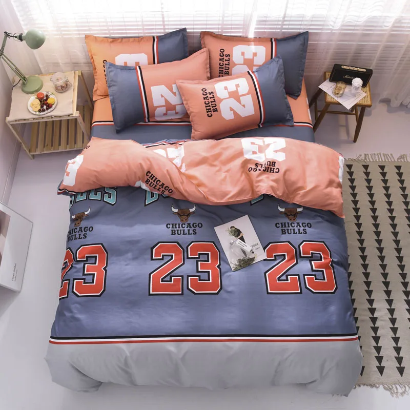 4 шт./компл. современный стиль Печатные Мультяшные шлифованные постельные