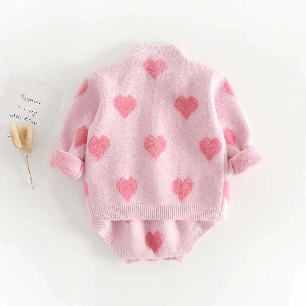 Новинка 2020 года розовый комплект одежды для новорожденных девочек милое пальто