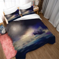 3d printing retro oil painting bedding multi size classic duvet cover single double comfortable cotton pillowcase