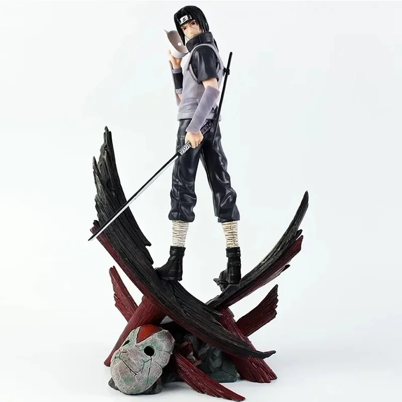 

35CM Anime Naruto Figure Action Akatsuki Organization Itachi Uchiha Model Collection Decoration Doll Collection Statue Toys Gift