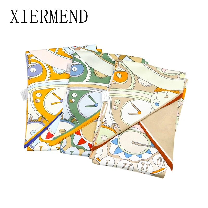 

150cm*13cm longer scarves female spring autumn hair band machinery gear wide strip scarf tied hair ribbon women skinny scarf