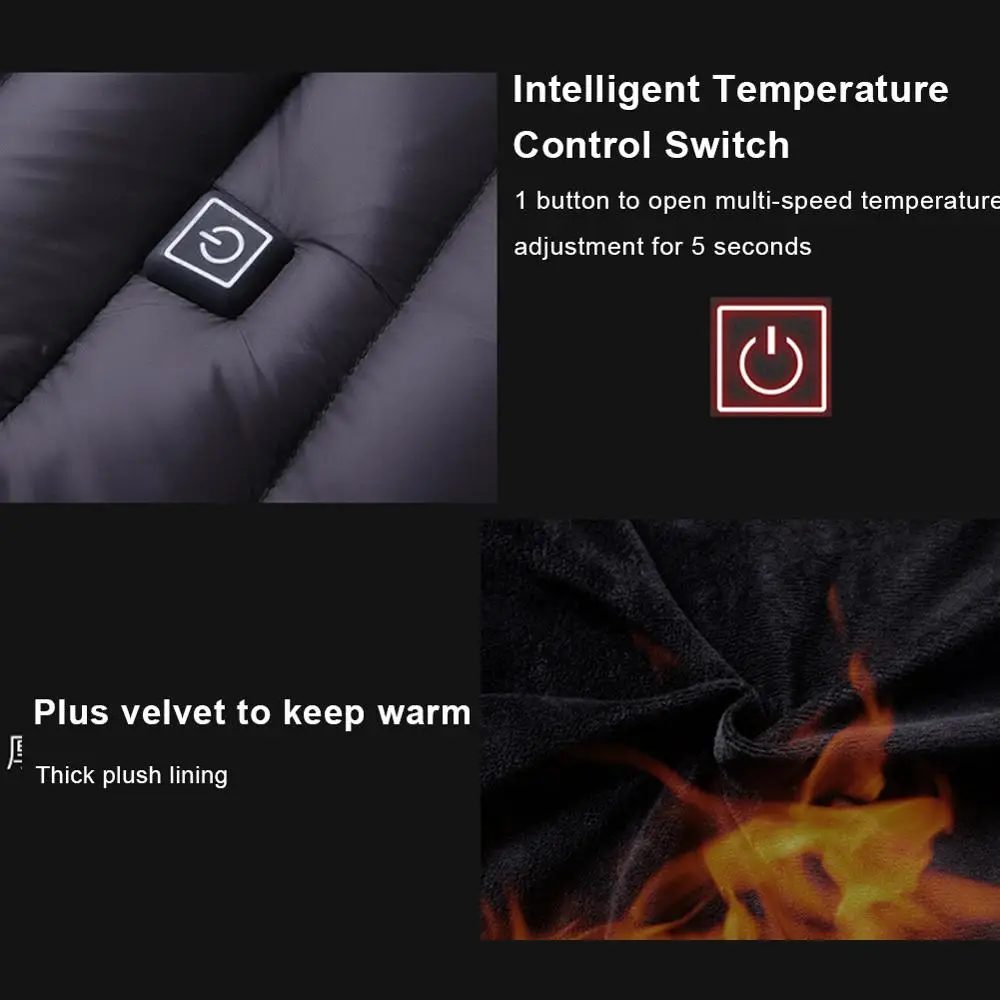 Мужские и женские куртки с подогревом уличный жилет пальто куртка длинными