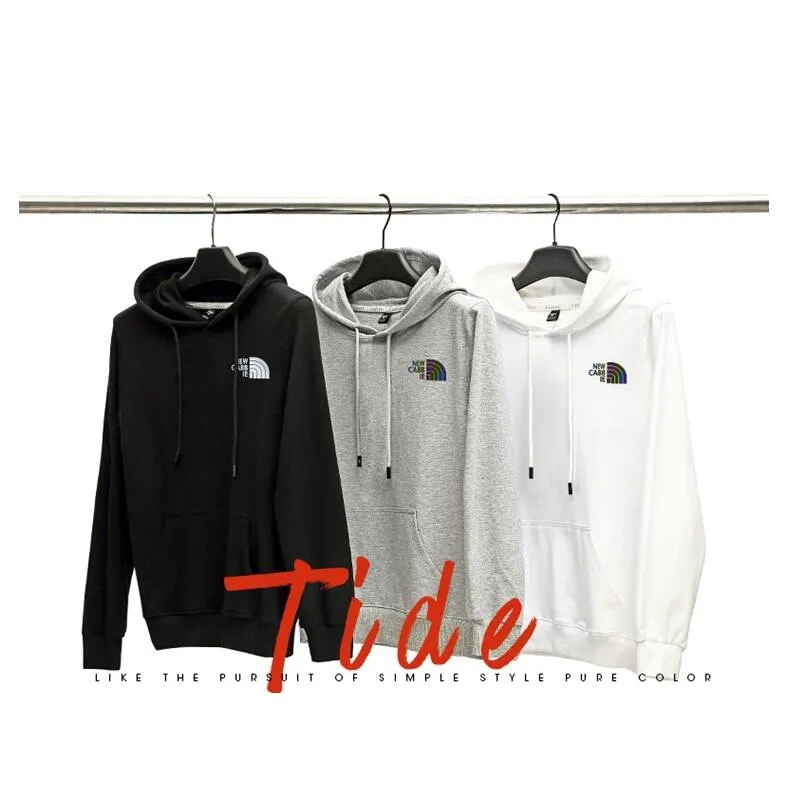 

Men's Clothing, Solid Color Hoodies, New Casual Long-sleeved Tops, Trendy Brand Jackets, Korean Hooded Round Neck Sweaters