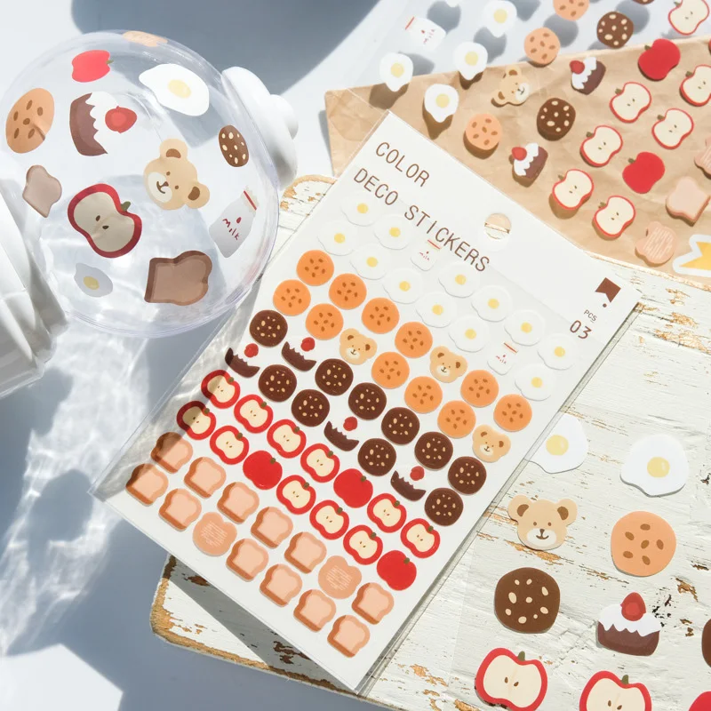 

3 Sheets Keep Cute Paper Sticker Basic Decorative Diary Scrapbook Journal Planner Kawaii Stationery School Supplies Papeleria