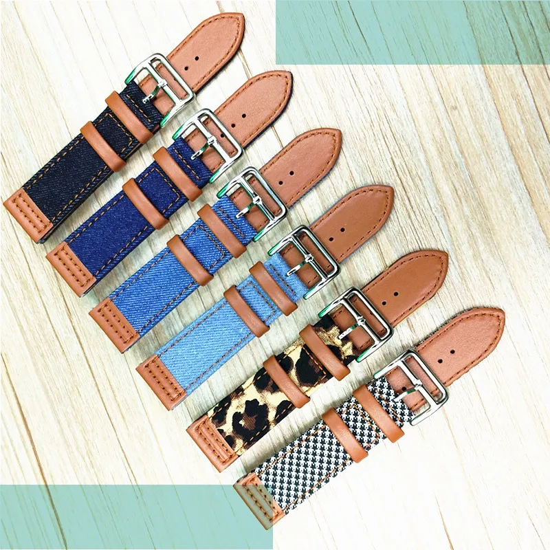 Ремешок из натуральной кожи для наручных часов 50 шт./лот 22 мм ремешок новый стиль