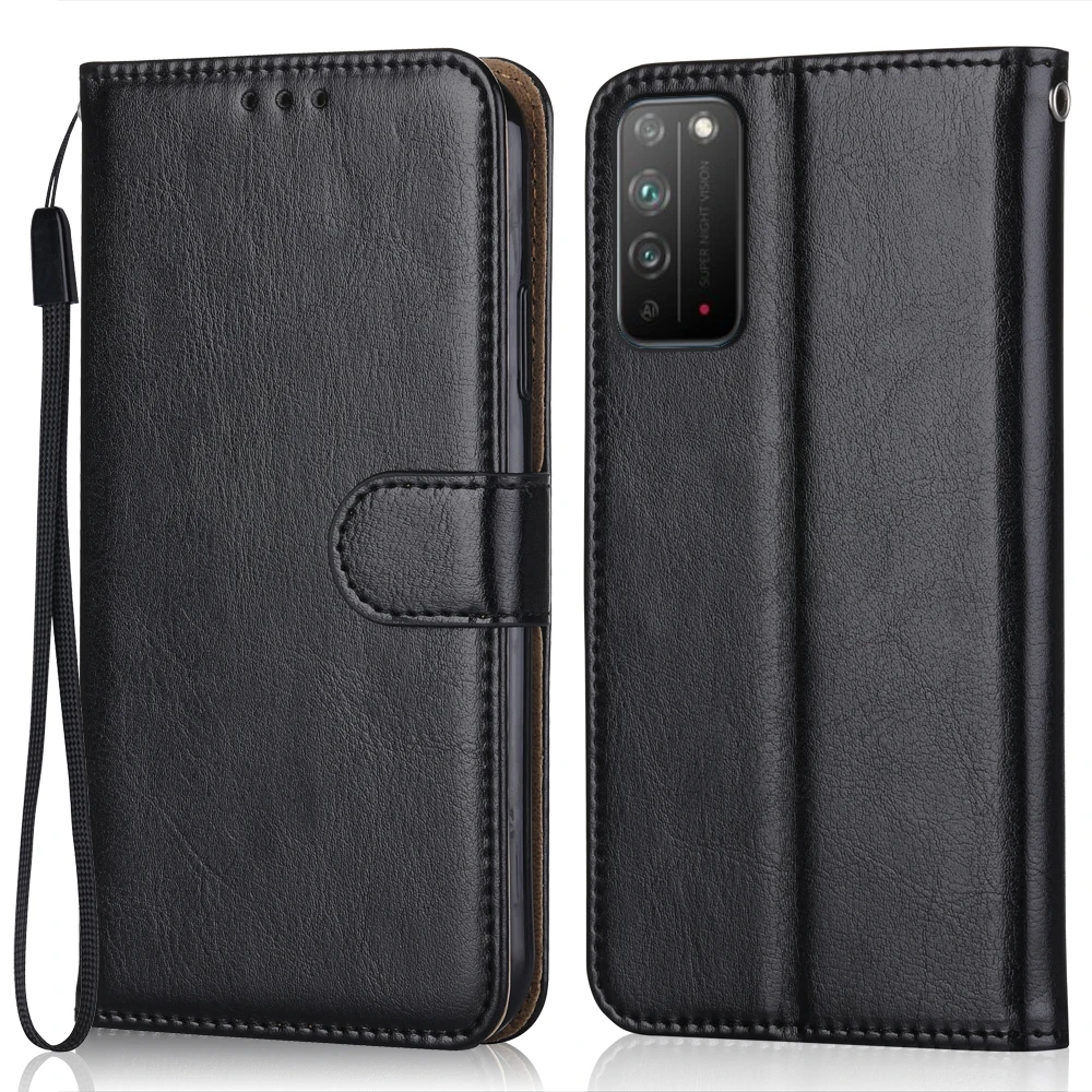 Роскошный кожаный чехол-книжка для Huawei Honor X10 TEL-AN00 TEL-TN00 TEL-AN10 6 63 дюйма с бумажником