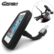 Touch Screen Motorcycle Phone Holder Moto Bike Rear View Mirror Stand Mount Waterproof E-Bike Scooter Phone Bag for iPhone Vivo