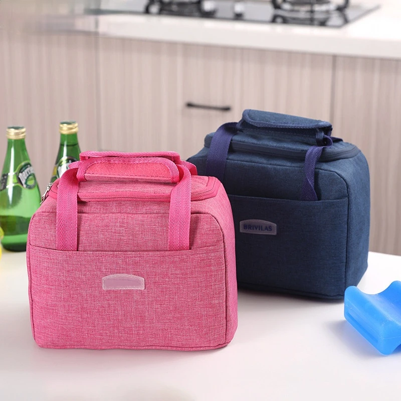 

Large Lunch Bag Waterproof Food Picnic Lunch Box Insulated Women Cooler Case Fresh Bento Food Pouch Purse Travel Accessories