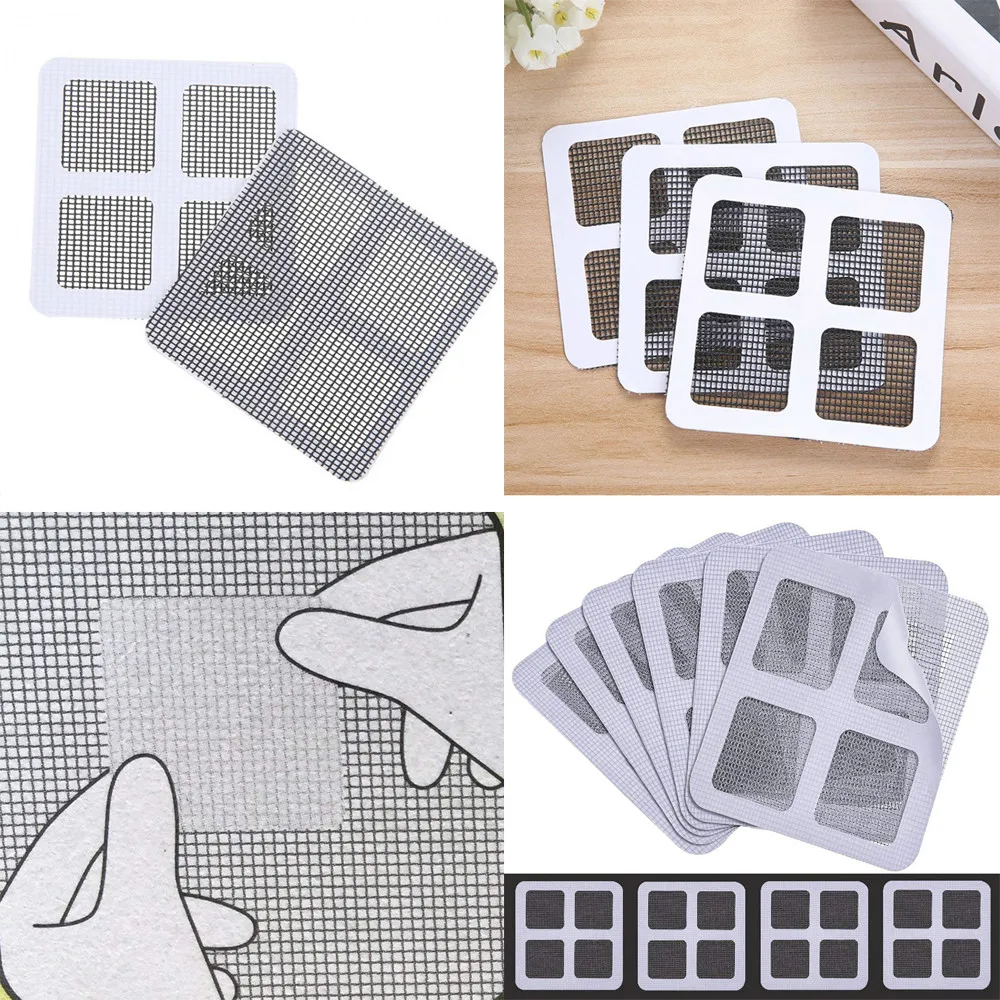 

5 Pack Fix Net Window Home Adhesive Antis Mosquito Fly Bug Insect Repair Screen Wall Patch Stickers Mesh Window Screen Practical