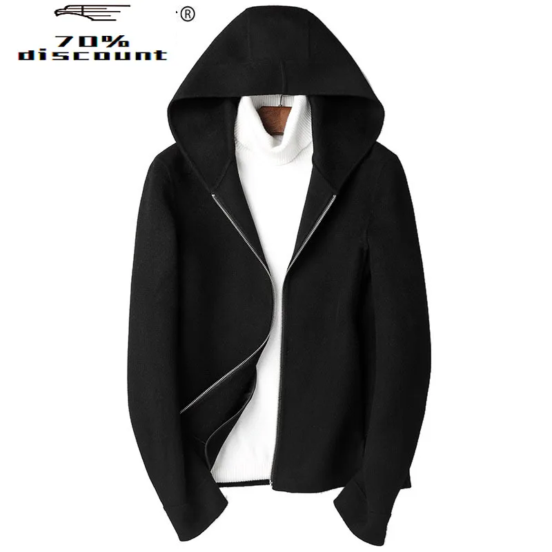 

Wool Coat Autumn Winter Jacket Men Double-sided Woolen Coats Streetwear Mens Jackets and Coats Chaqueta P-S8220Z MY2302