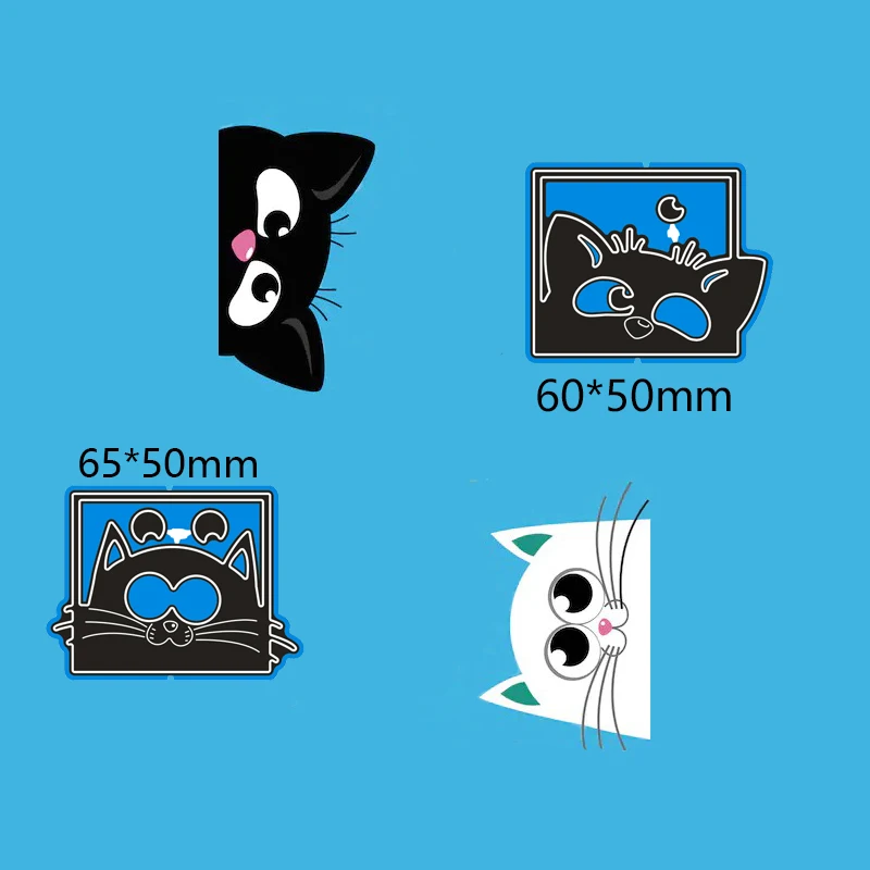 Новый набор вырубных штампов &quot2 шт. милые коты для карт DIY трафарет скрапбукинга