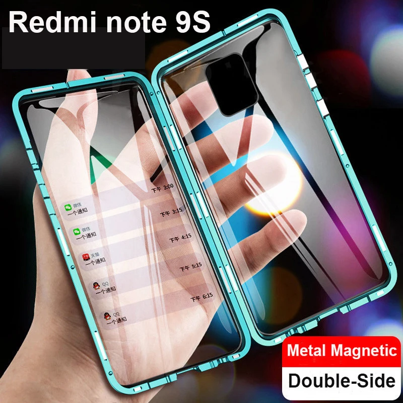 

Double Side Magnetic Adsorption Glass For XIAOMI MI Note 10 9T Lite 9SE CC9 MIA3 Redmi 9 Prime Pro Max K20 7 8 8T 8A Phone Case