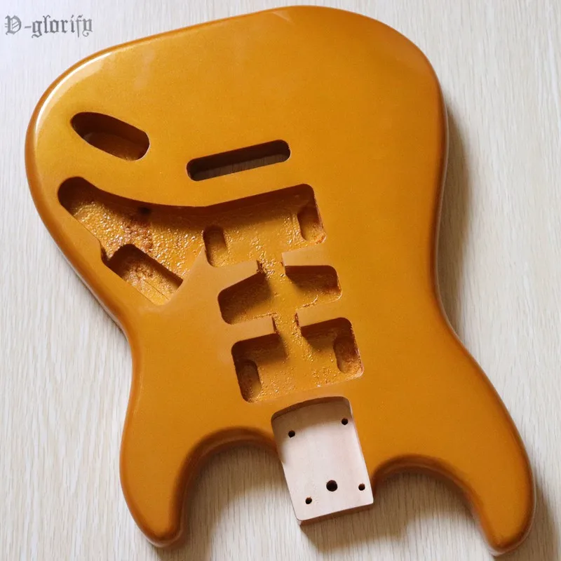 metallic gold Металлический Золотой и металлический серебристый цвет металлический цвет шампанского ST корпус электрогитары - Цвет: metallic gold