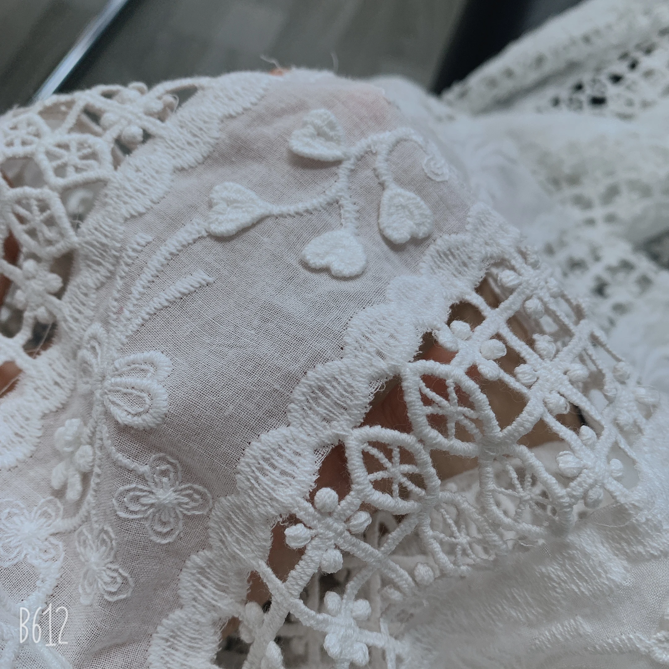 Новинка хлопчатобумажная ткань нить с вырезами 3D кружевная ручной работы