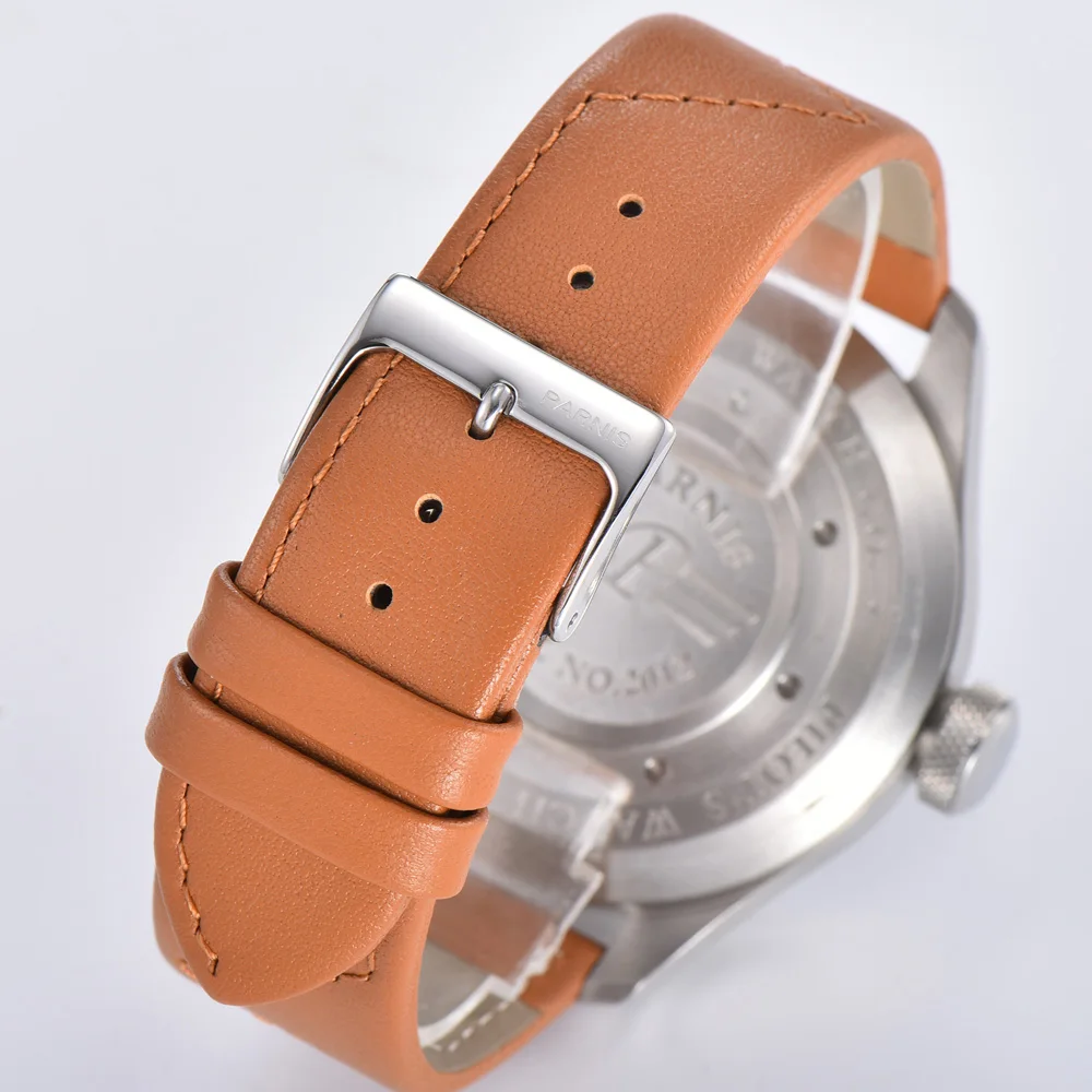 Мужские механические часы Parnis 48 мм Классические светящиеся водонепроницаемые