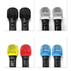 200 упаковок чехлов для микрофона, одноразовая Антибактериальная индивидуально обернутая одноразовая Защитная крышка для большинства микрофонов