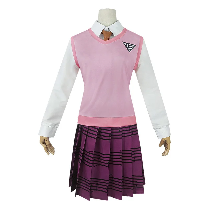 Новинка костюм для косплея Akamatsu kaede Danganronpa V3 женская форма