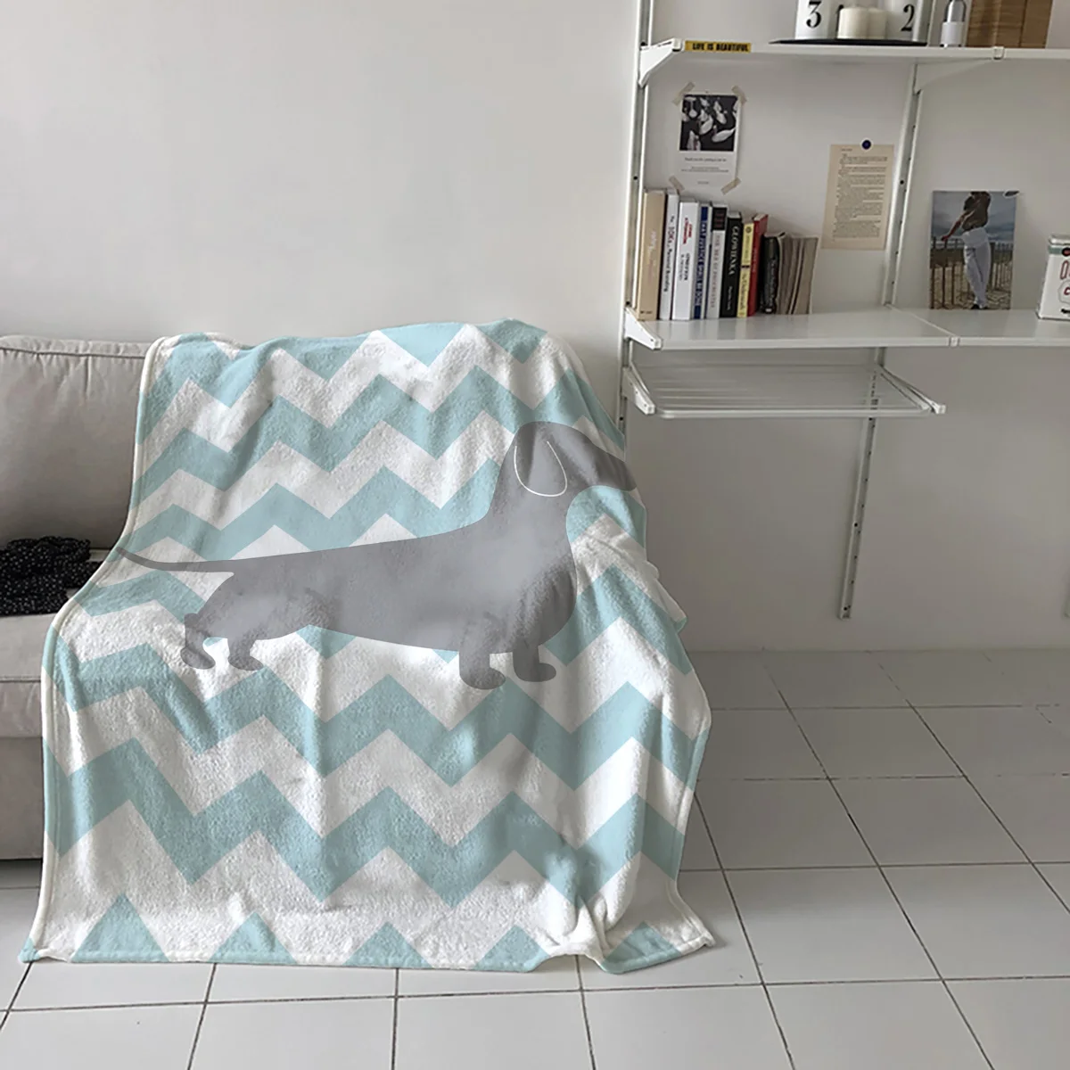 Фланелевое Флисовое одеяло с рисунком таксы и собаки | Дом сад