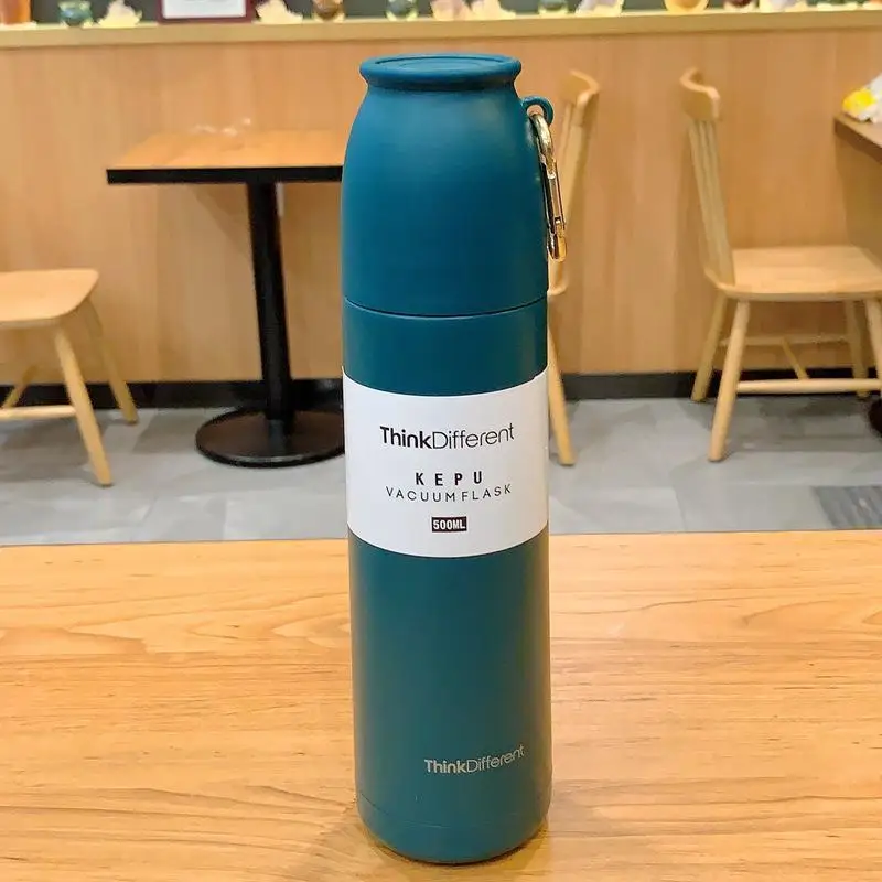 500 мл 304 термос из нержавеющей стали с пряжкой для путешествий на открытом воздухе