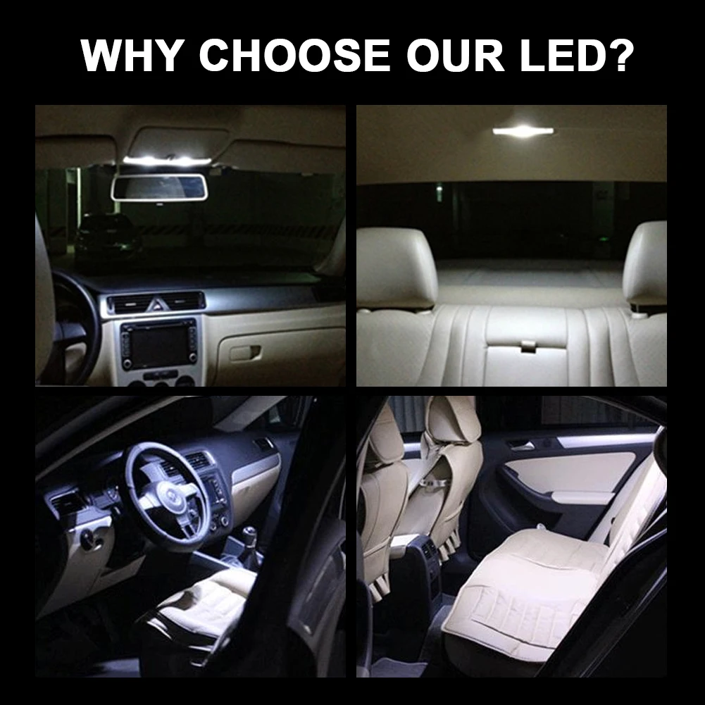 

LED Car Interior Dome Light Roof Reading Lamps For VW Passat CC B6 B7 3C Golf 4 5 6 Plus Jetta 1K2 Scirocco Sharan Tiguan Touran