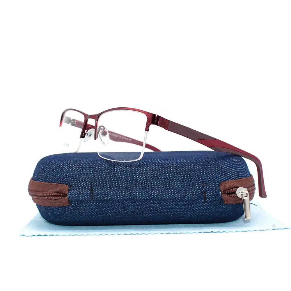 LuckTime Ретро квадратные Сплав Мужские очки оправа Модные металлические для