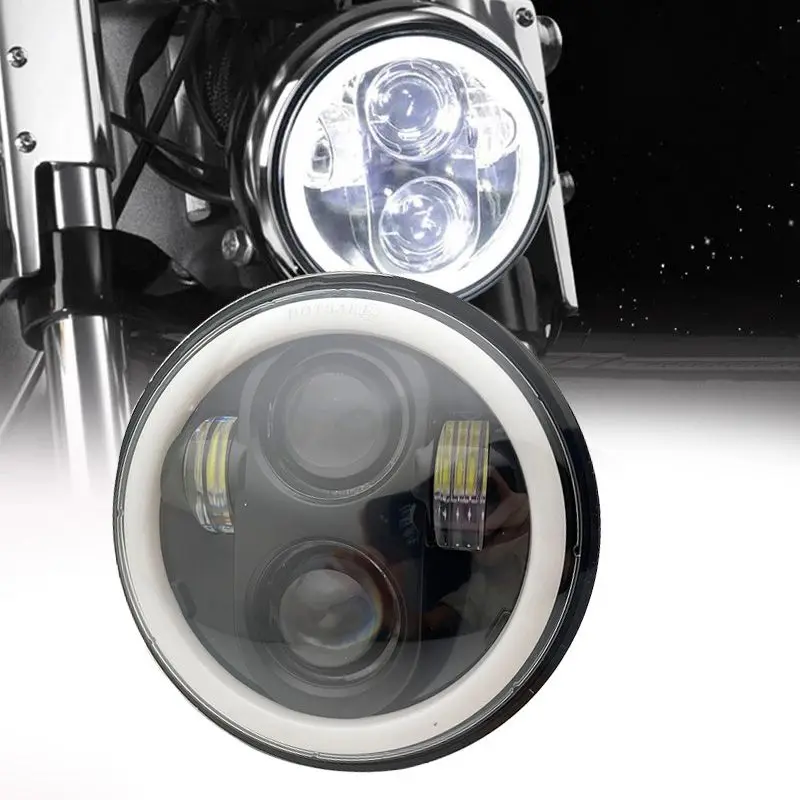 Фара 5 75 дюйма для мотоцикла проектор Мото Светодиодный гало фара Honda VTX 1300 1800 |