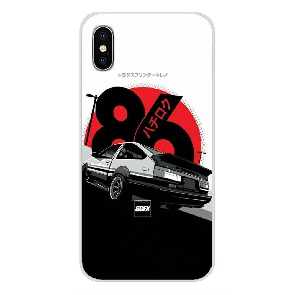 Accessories Phone Shell Covers For Xiaomi Redmi 4A S2 Note 3 3S 4 4X 5 Plus 6 7 6A Pro Pocophone F1 movie ae86 trueno initial d | Мобильные