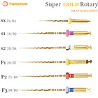 Стоматологический инструмент, супер эндонтические напильники, золотые напильники для двигателя, вращающиеся напильники, золотые эндонтические корневые каналы, стоматологический инструмент NITI