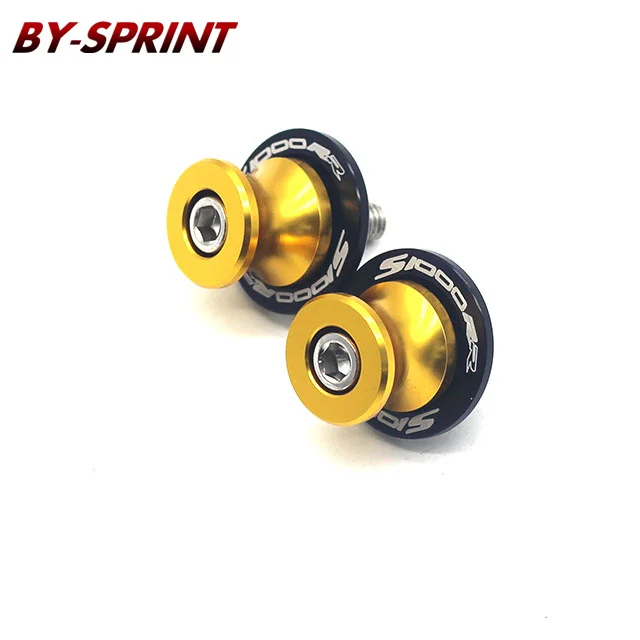 

For BMW S1000R S1000RR/HP S1000XR S 1000R/RR/XR Motorcycle Aluminum Swingarm Spools Stand Screws Protection Slider & Laser Logo
