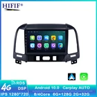 Автомобильный радиоприемник, мультимедийный видеоплеер IPS Android 10 2G + 32G DSP для Hyundai Santa Fe 2 2006-2012 с GPS-навигацией, 2 din, без dvd