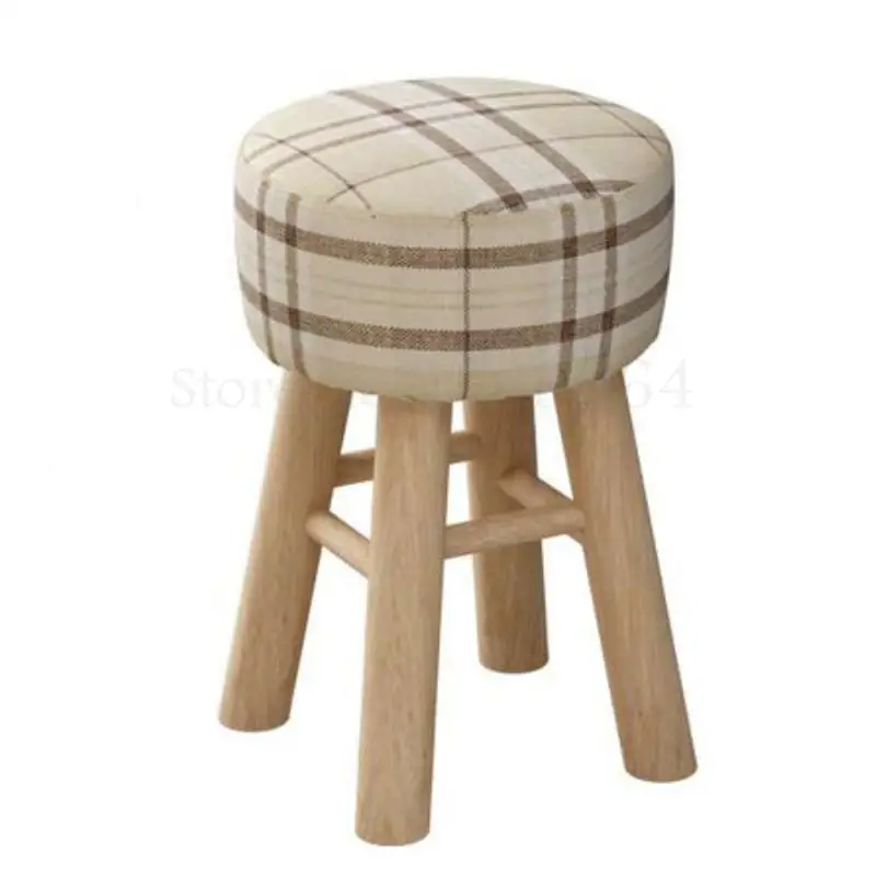 Домашний стул комод Модная креативная маленькая скамейка из массива дерева