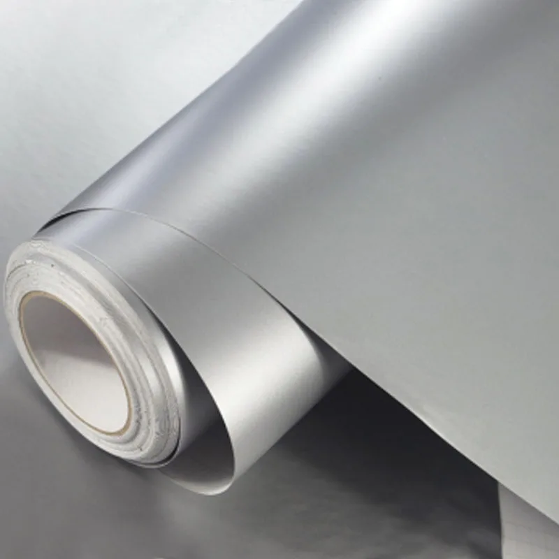 

Матовая Серебристая хромированная матовая виниловая пленка для автомобиля, мотоцикла, скутера, самодельная клейкая пленка с наклейками с Воздушным Пузырем