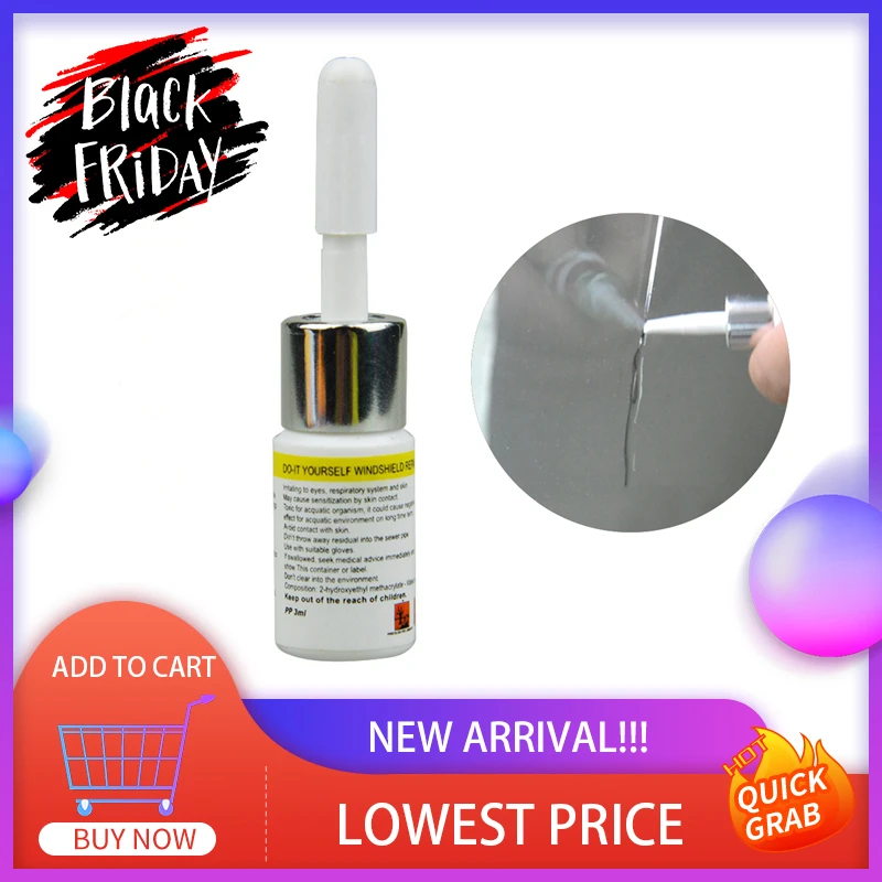 

Car Glass Windshield Repair Fluid -Car Glass Crack Chip Repair Tool DIY Car Window Repair Tools Car Auto Accessories TSLM1