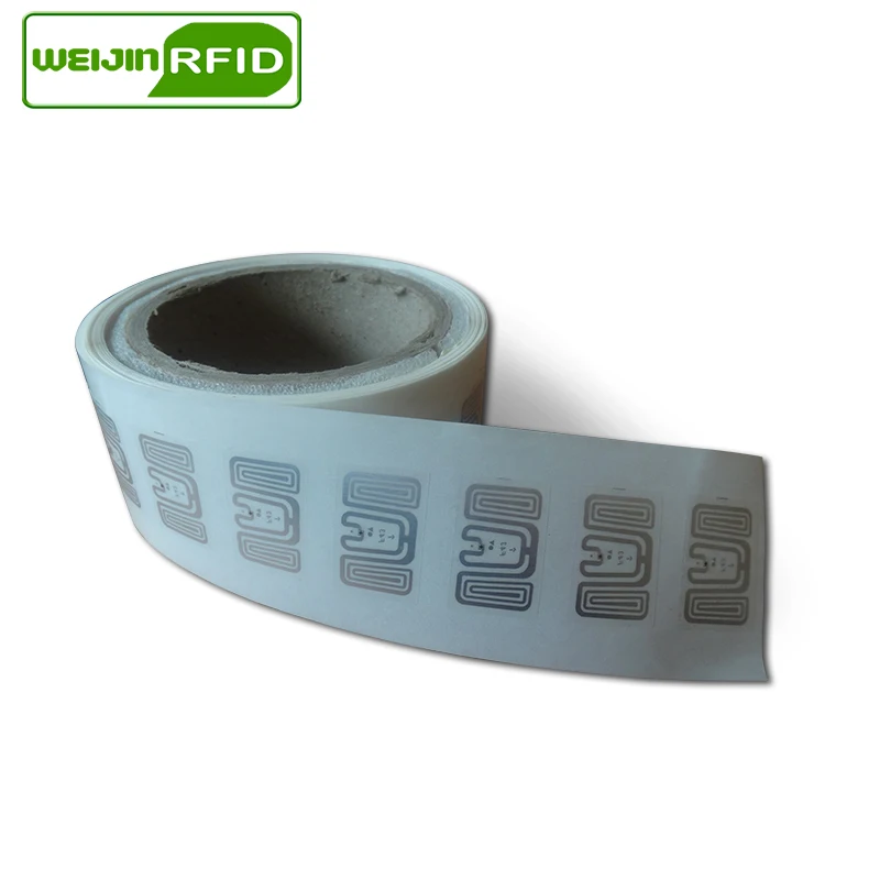 RFID метка UHF наклейка Impinj F43 EPC6C влажная инкрустация 915mhz868mhz860 960MHZ 2000 шт Бесплатная