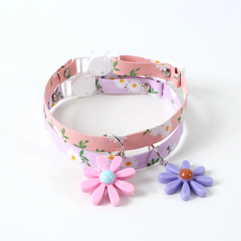 Pet Neck Ring Colorful 1PC Supply with Bell Adjustable Cat Collar Strap Universal Safety Pendant Cute | Дом и сад