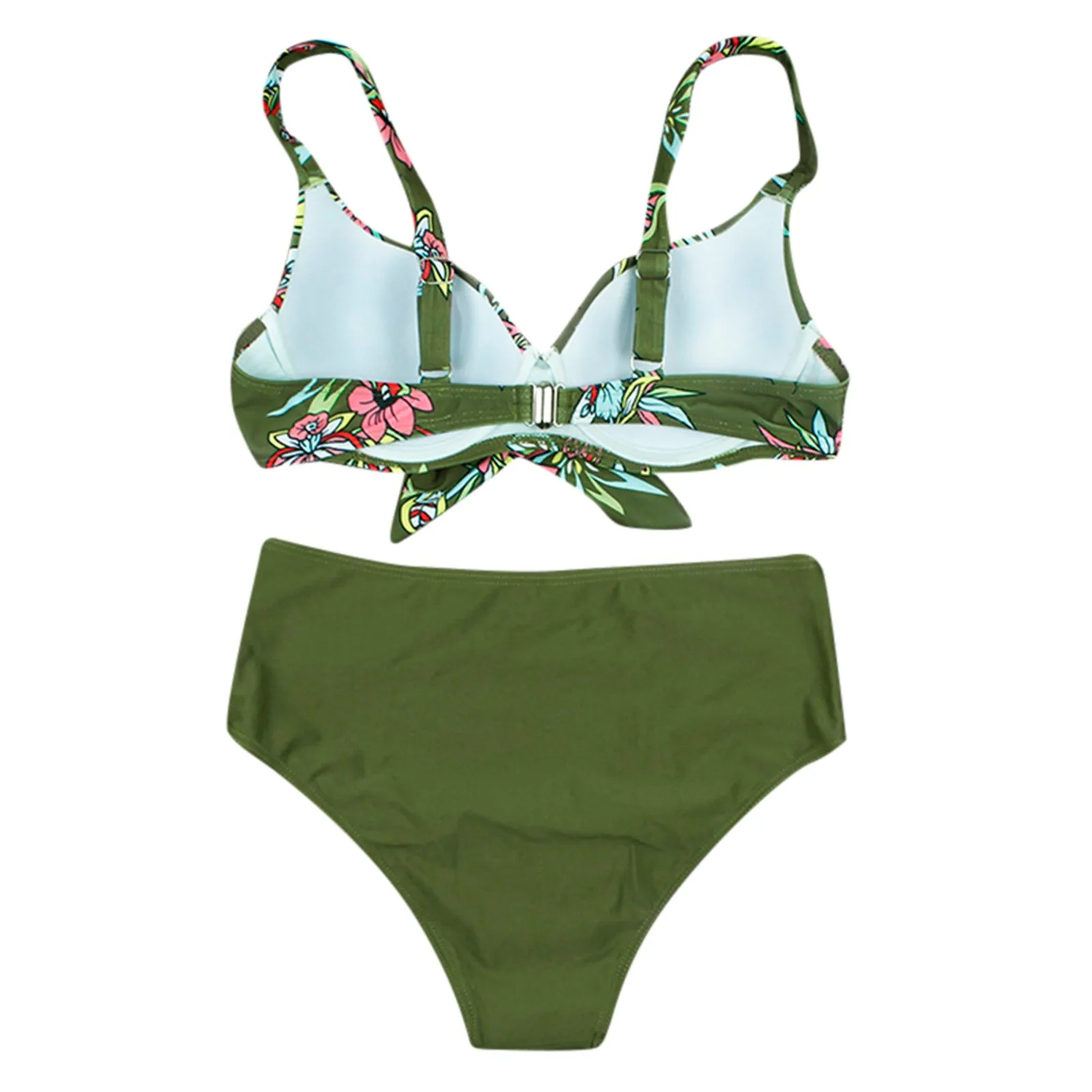 

Women Print Bikini Set Hight Waist Swimwear Push Up Padded Swimsuit Swimsuit Bathing Suit Swimwear Beach Wear Tankinis #t2g