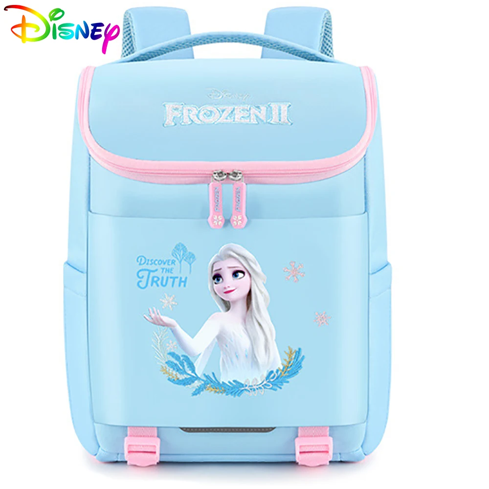 Детские школьные ранцы Disney для девочек, милый рюкзак с принтом «Холодное сердце» и Эльза для подростков, детская повседневная дорожная водо...