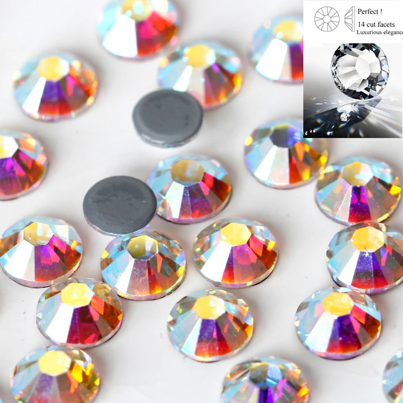 Стразы для горячей фиксации 14 разрезов стразы с плоской задней стороной железные