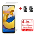 Стекло Poco M3 M4 Pro X3 NFC чехол из закаленного стекла Xiami poco x3 pro Xiomi pocco x3 nfc Poco M3 Pro 5G F3 Защитная пленка для объектива камеры