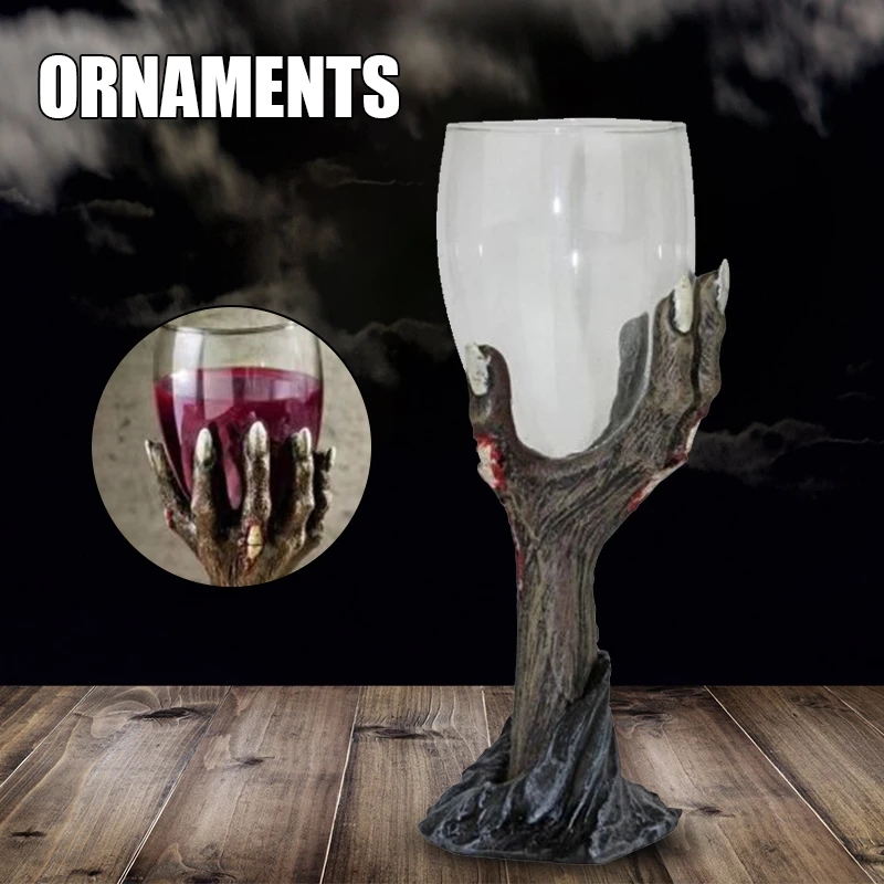 

Skull Hand Tray Painted Resin Crafts Creative Desktop Ornament for Home Living Room Office Dcoration ALS88