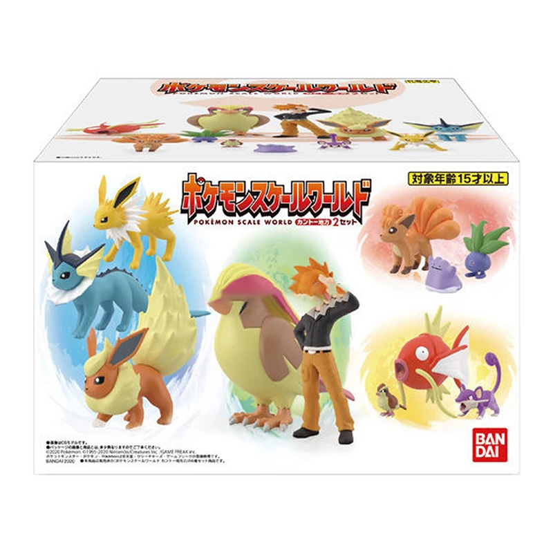 

BANDAI POKEMON Anime Figure Charizard Venusaur Blastoise Kanto Region Proportional World PVC Action Figure Model Toy For Kids
